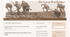 Desktop Screenshot of greatwarproject.org