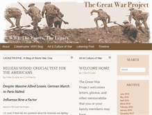 Tablet Screenshot of greatwarproject.org